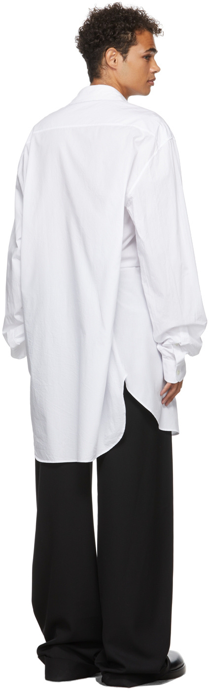 ANN DEMEULEMEESTER LONG-LINE BUTTON-UP SHIRT