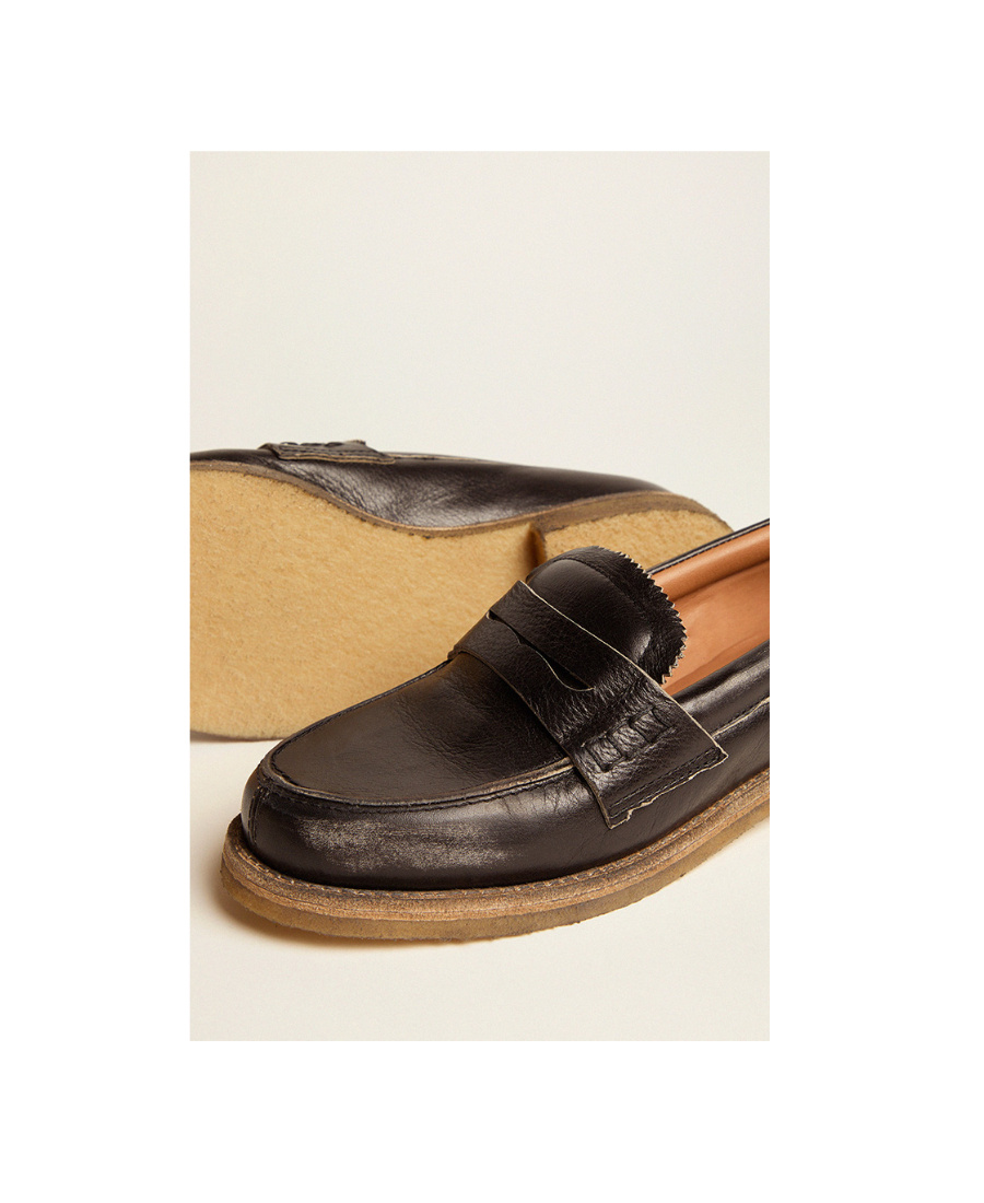 Golden Goose Deluxe Brand Classic Flat Moccasins In Black