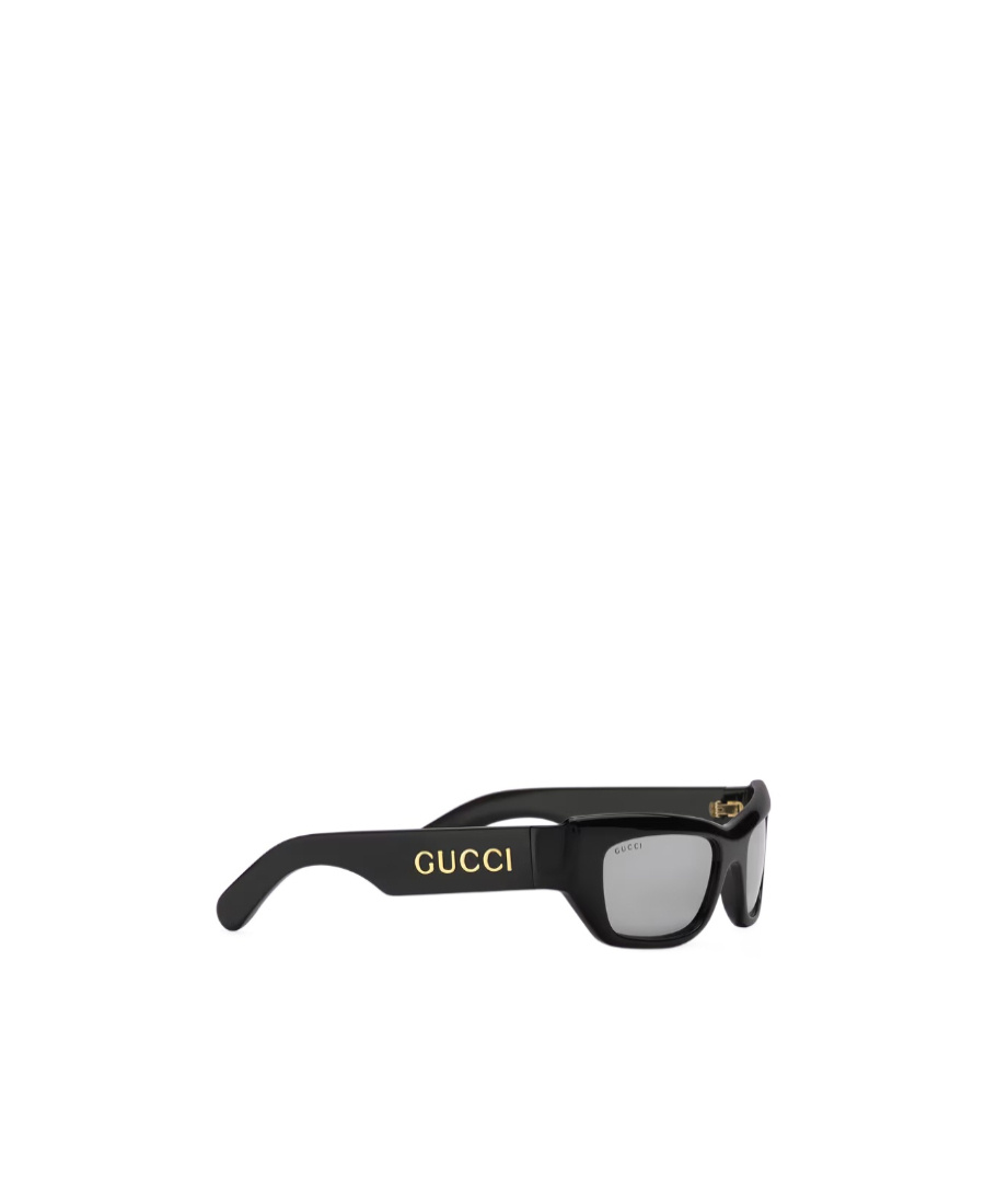 Gucci Rectangular-frame Sunglasses In Gray