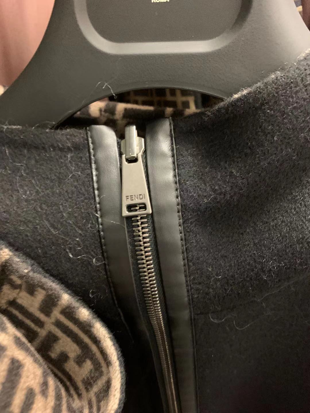 Fendi Black Wool Jacket In Black