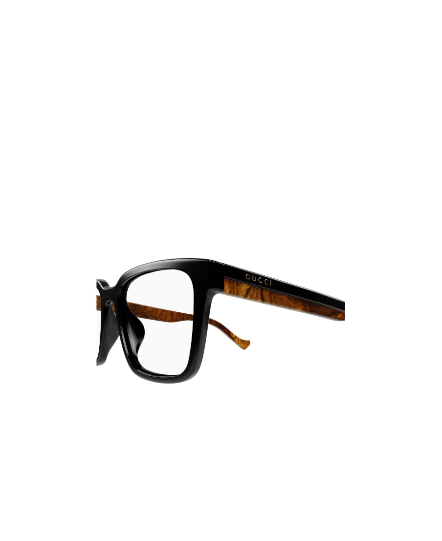 Gucci Eyewear Rectangle Frame Glasses In Black