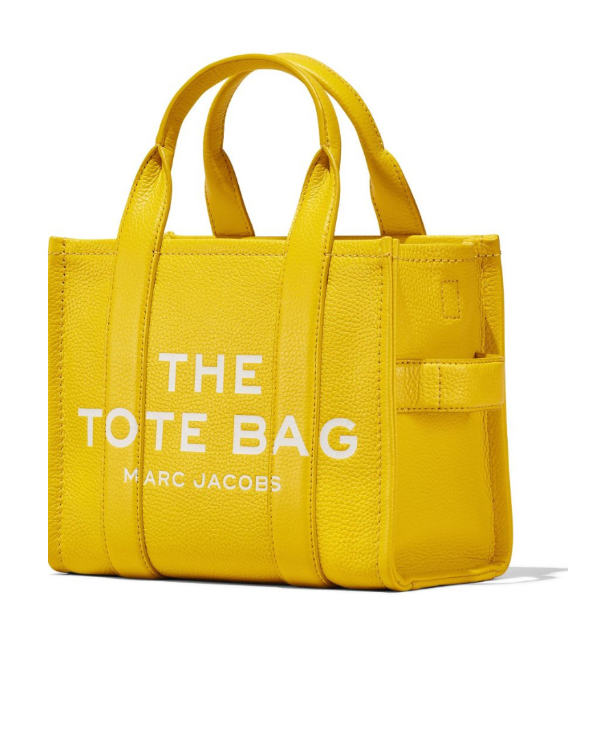 Marc Jacobs The Mini Leather Tote Bag In Yellow