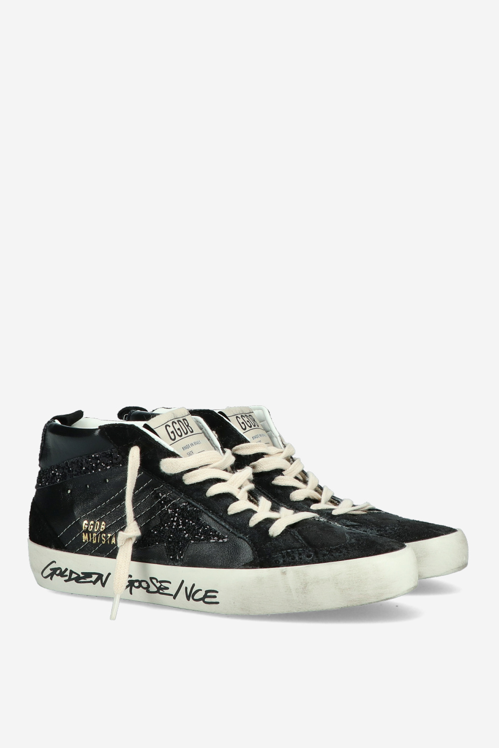Golden Goose Mid Star Sneakers In Black
