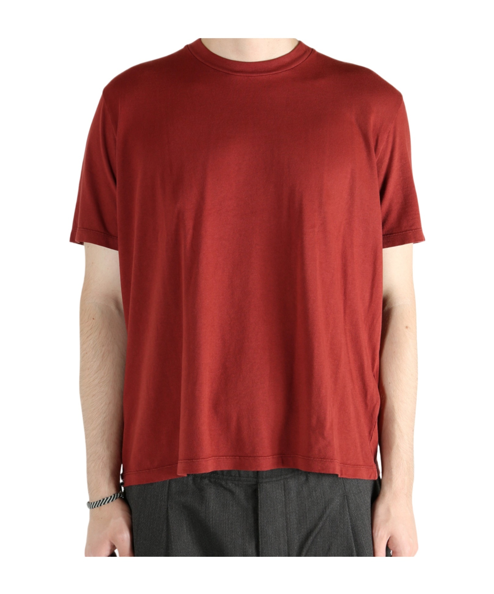 Our Legacy Short Sleeve Crew Neck Basic T-shirt In Red