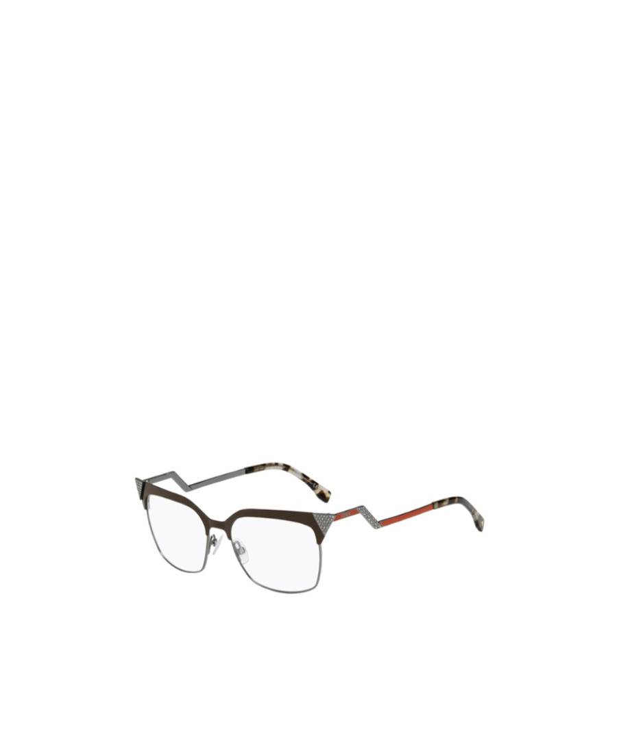 Fendi Logo Detail Flat Lens In White