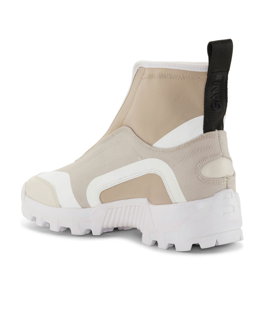 Ganni Performance High-top Sneakers In White