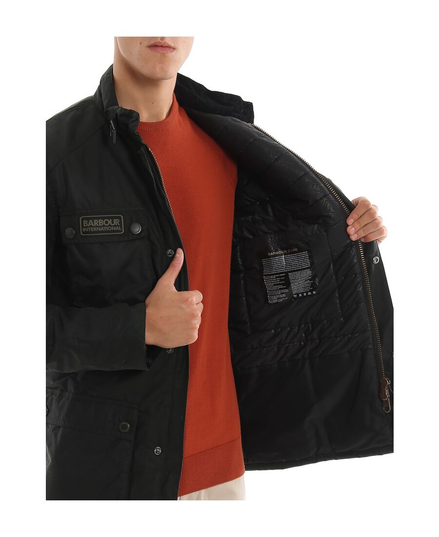 Barbour Belted Jacket In Black
