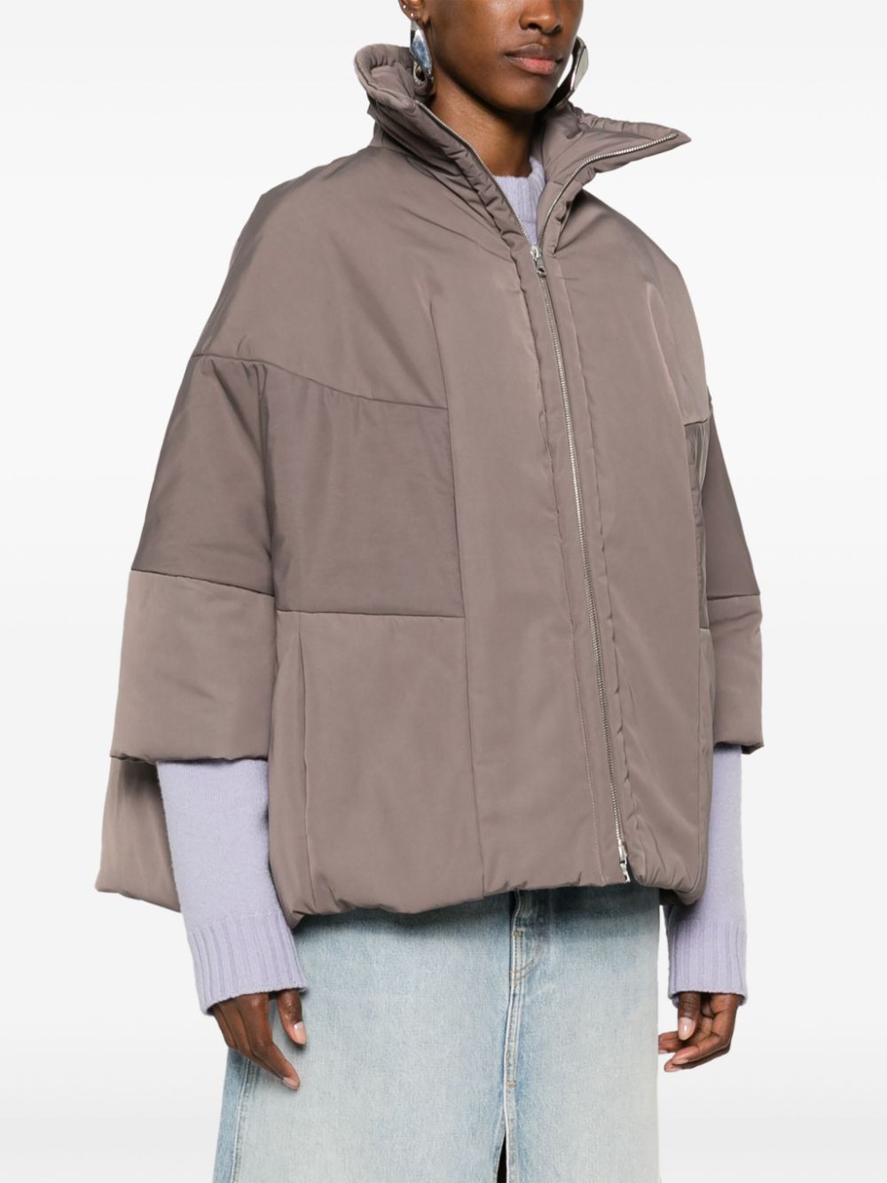 Dries Van Noten Long-sleeved Zipper Casual Jacket In Gray