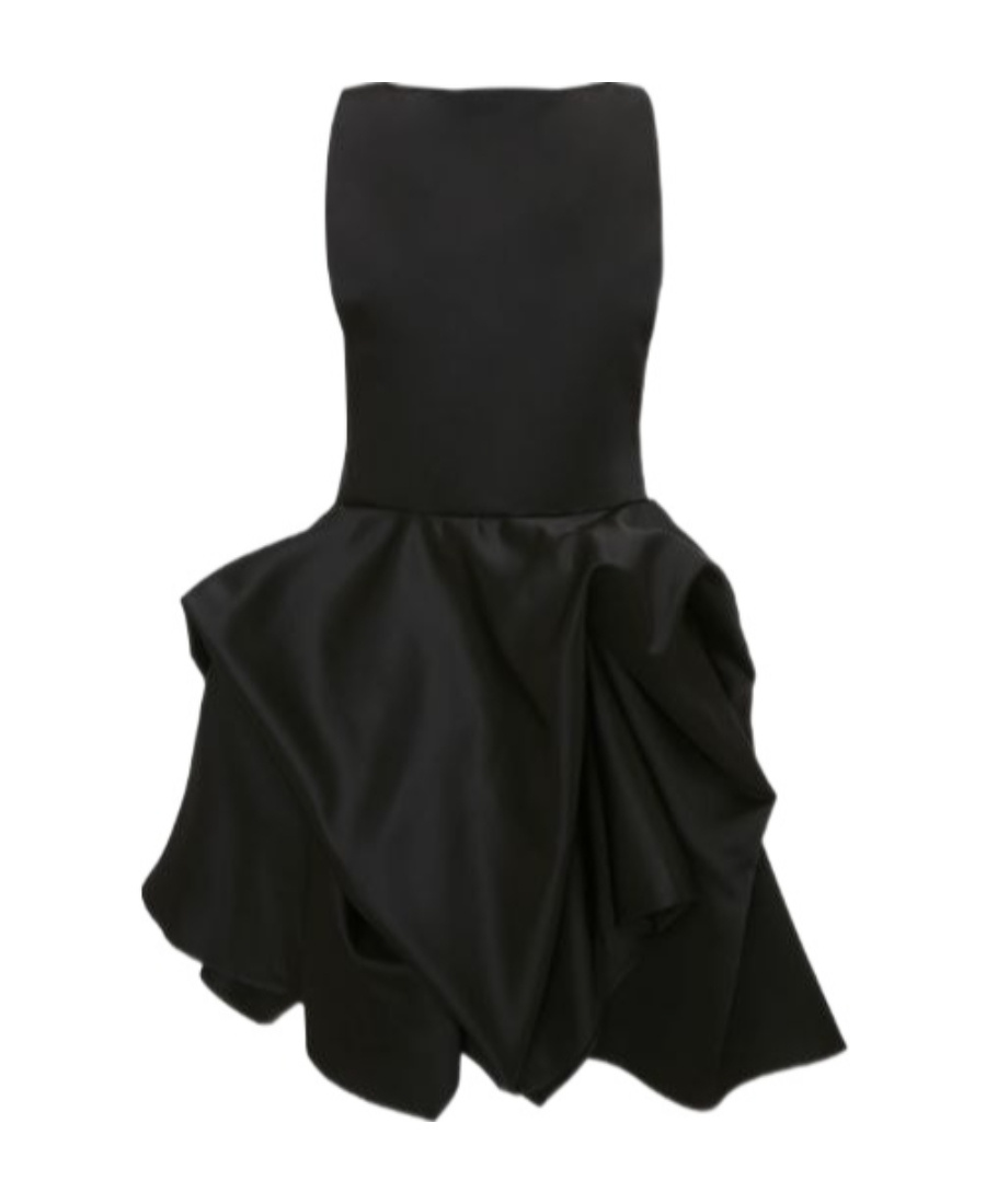 Jw Anderson Peplum Mini Dress In Black