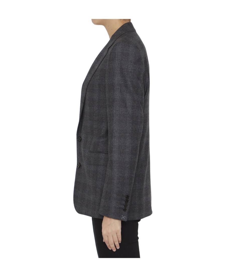 Celine Single-breasted Wool Suit Jacket In Black