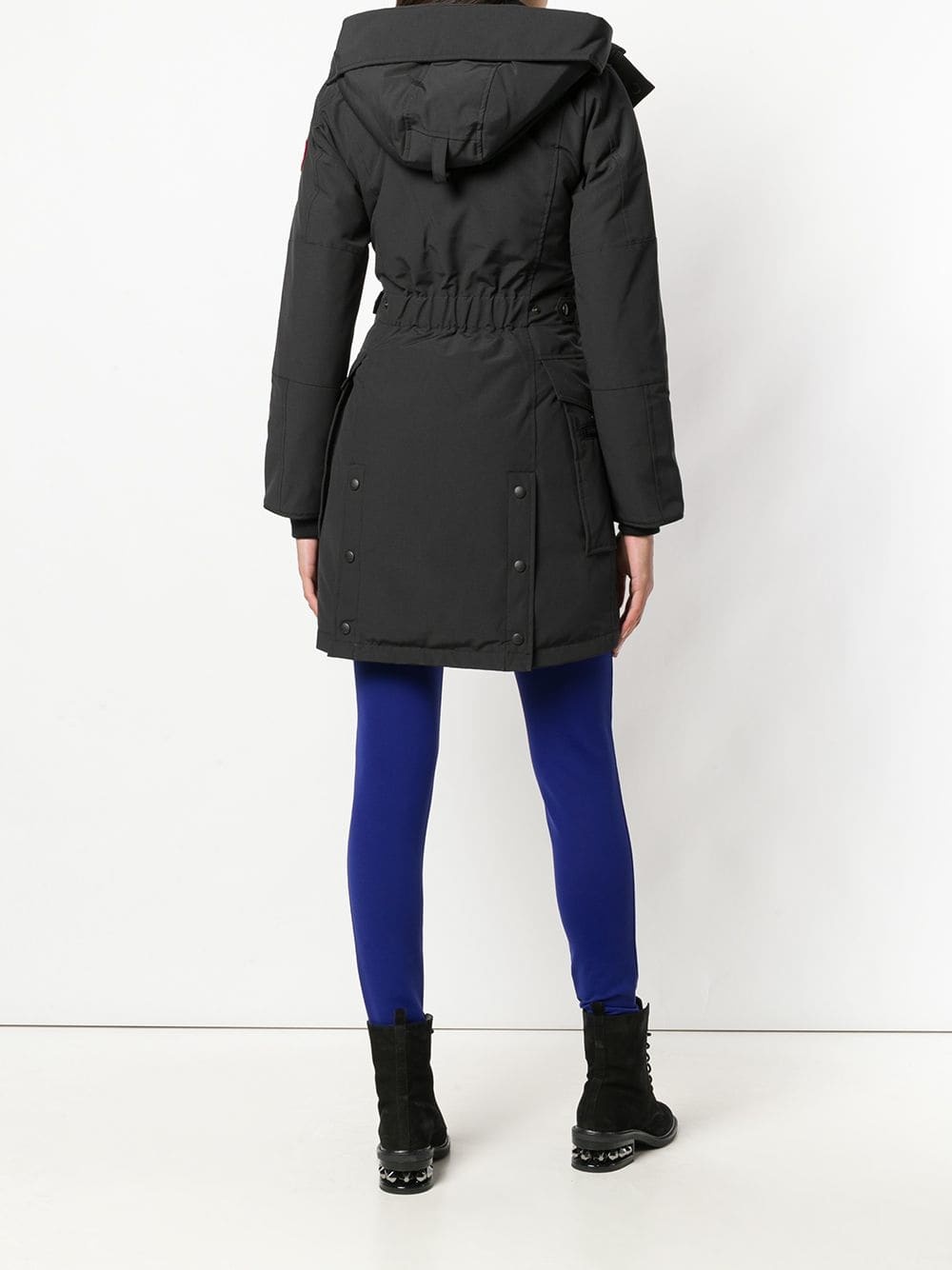 Canada Goose Hooded Parka In Black