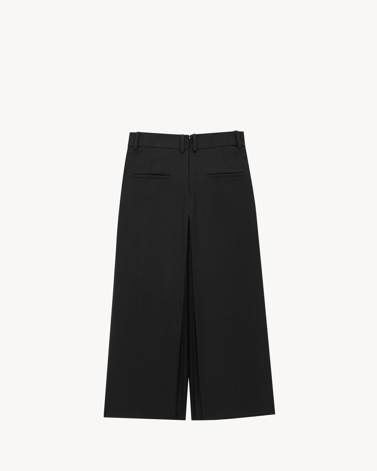 Saint Laurent Culottes In Wool Check In Black
