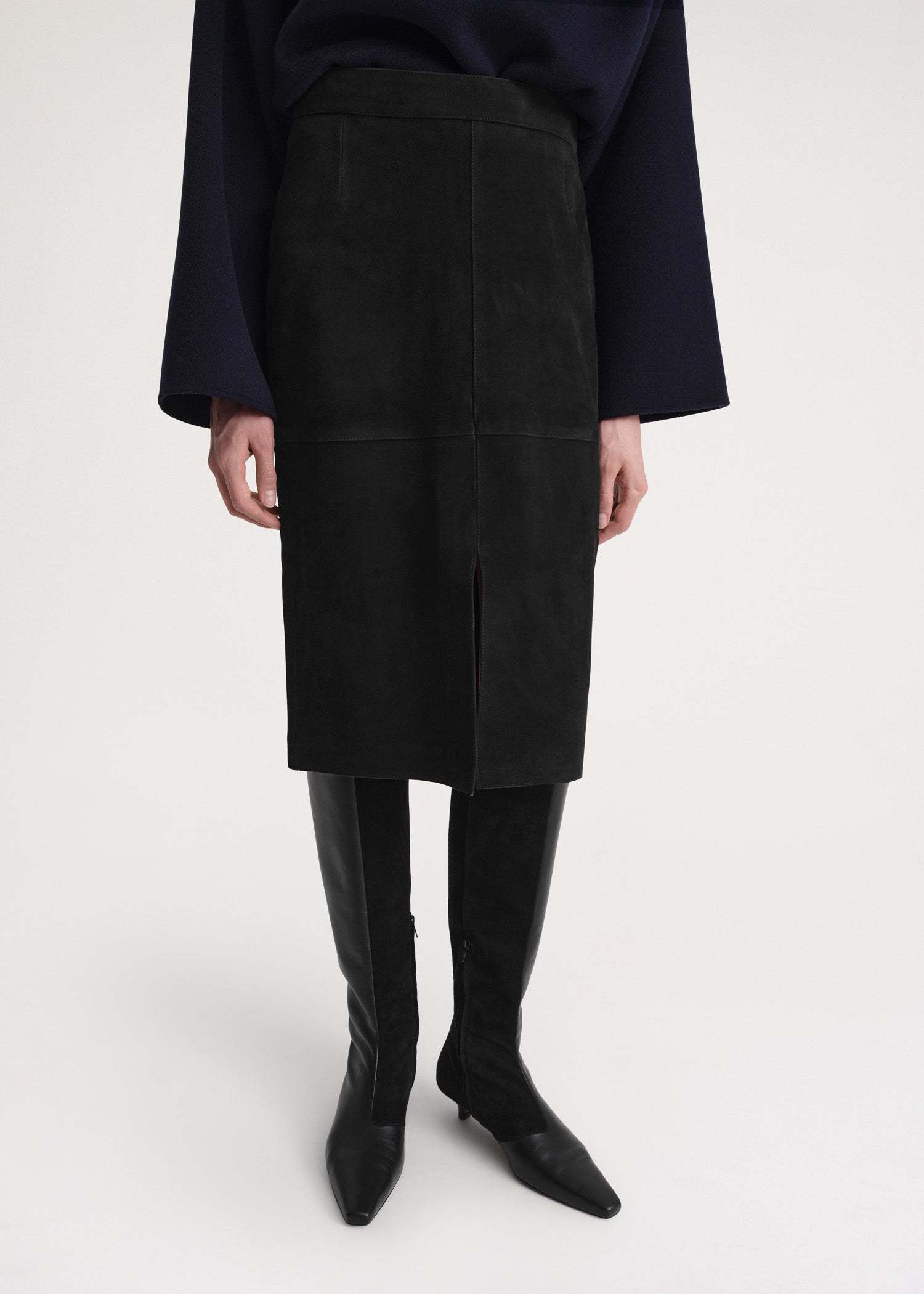 TOTÊME SUEDE MIDI SKIRT