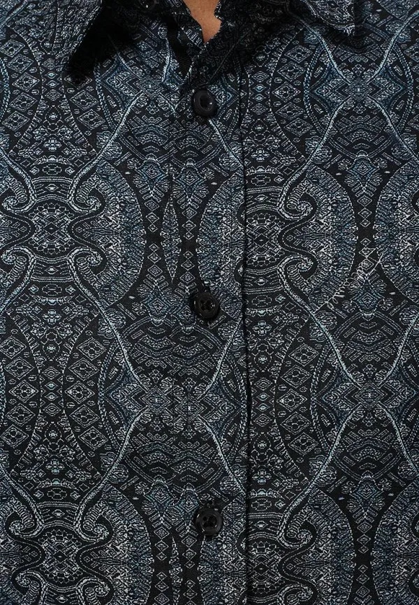 Just Cavalli Printed Shirt In Black