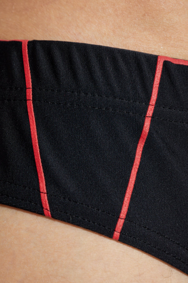 Moschino Elastic Waist Briefs In Black