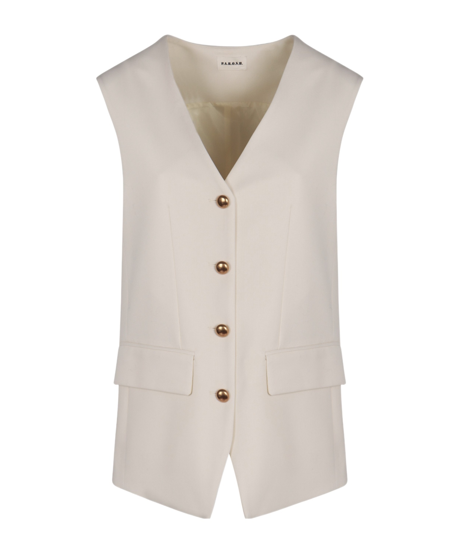 P.a.r.o.s.h . Wool Vest In Brown