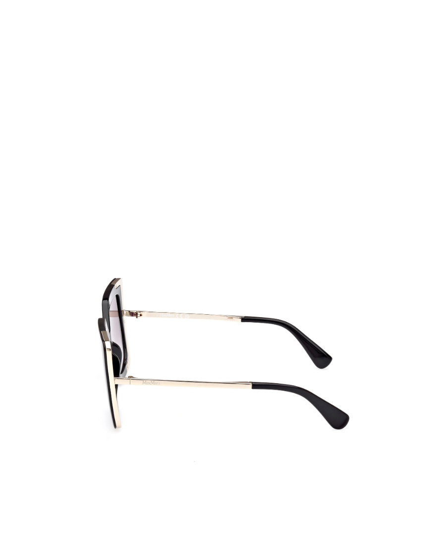 Max Mara Logo Sunglasses In Black