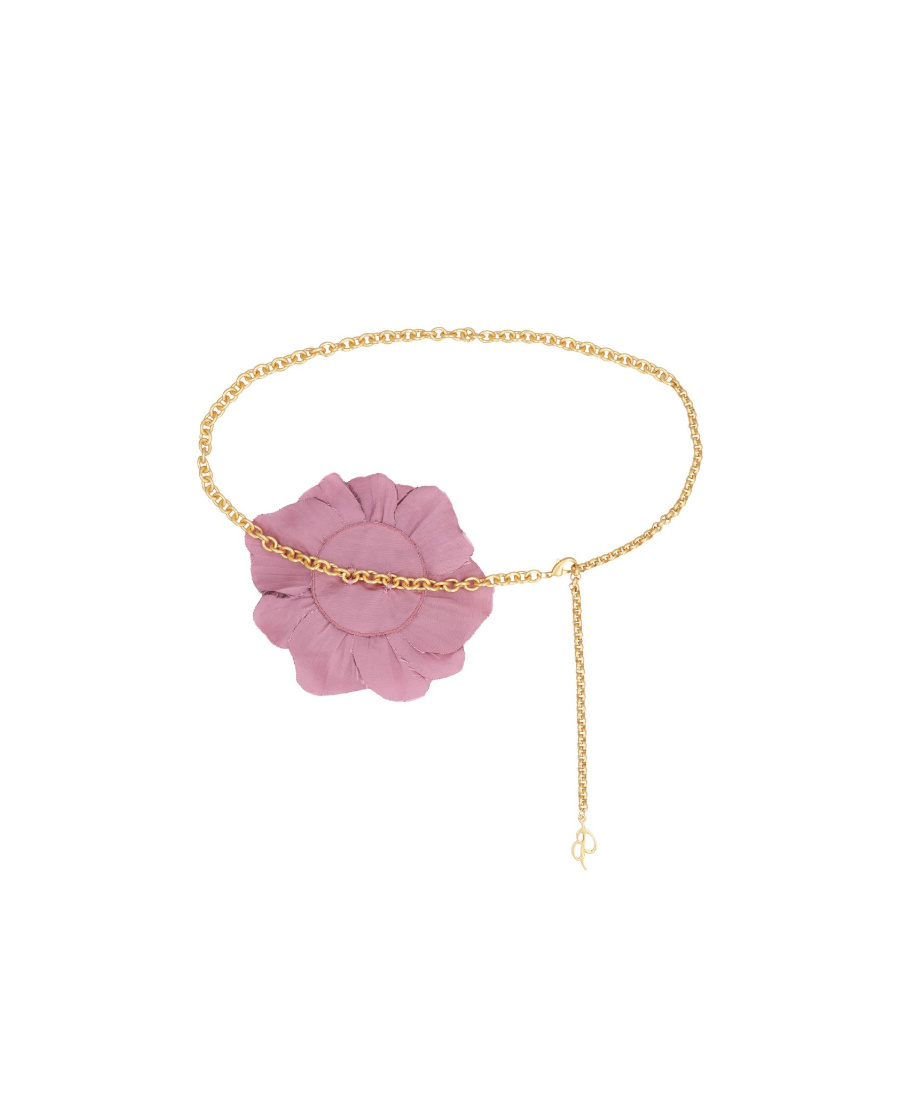 BLUMARINE FLOWER CHAIN BELT 