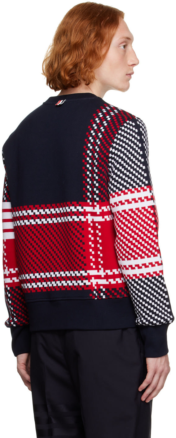 Thom Browne Navy 4-bar Sweatshirt In Black