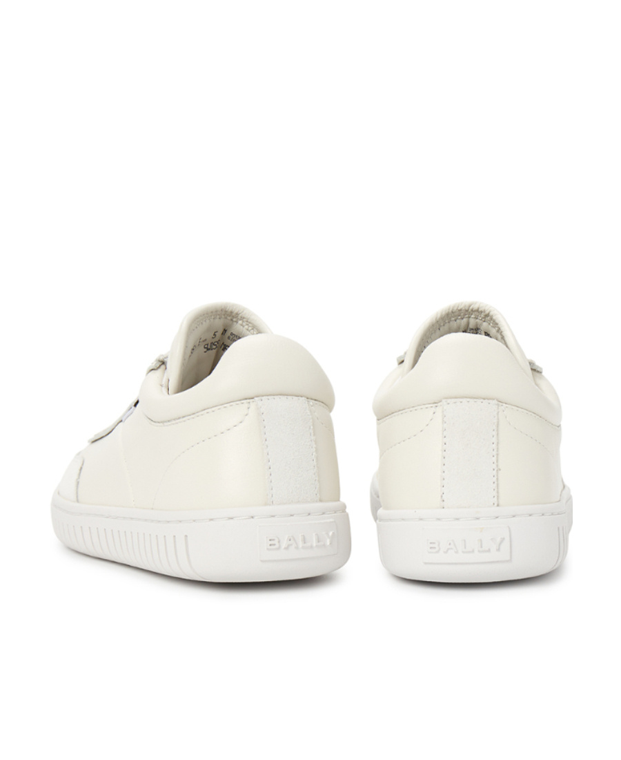 Bally Lace Up Sneakers In White