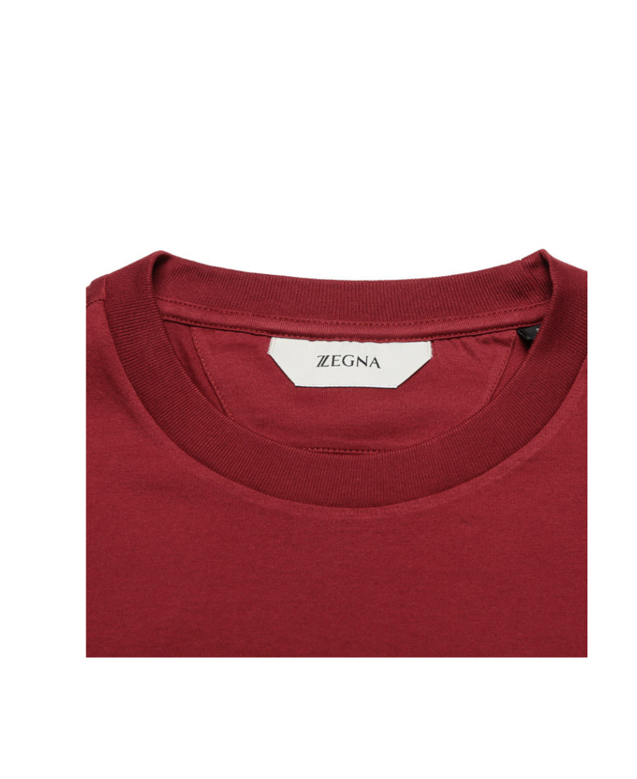 Zegna Logo-print Short-sleeve T-shirt In Red