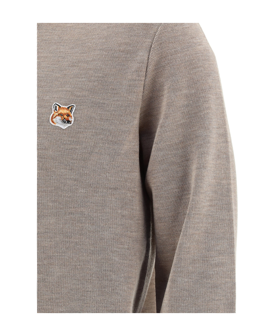 MAISON KITSUNÉ ROLL-NECK FINE-KNIT JUMPER