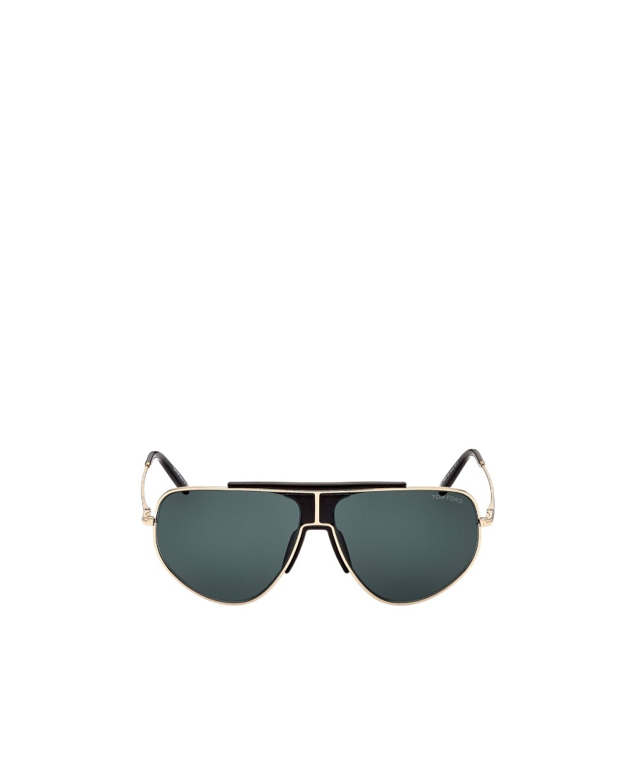 Tom Ford Logo Sunglasses In Green