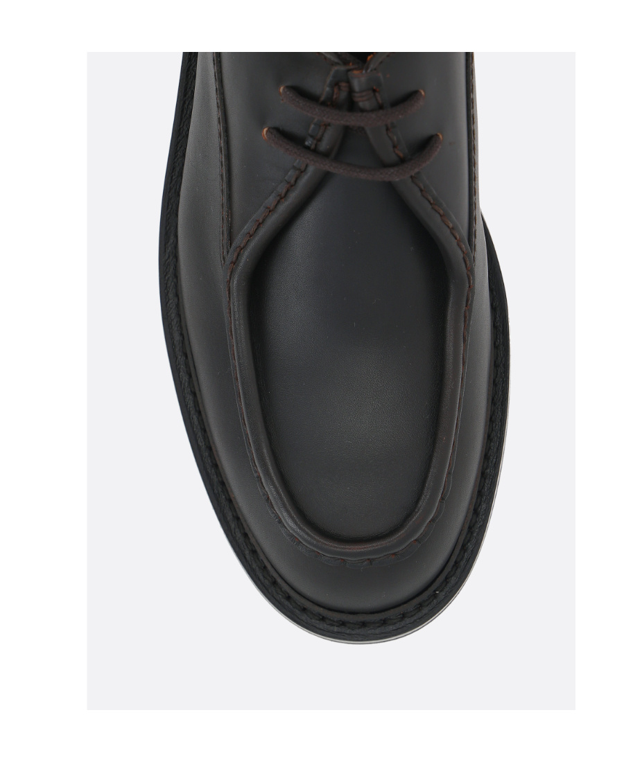Church's Burnt Leather Lymington Lace Up Shoes In Black