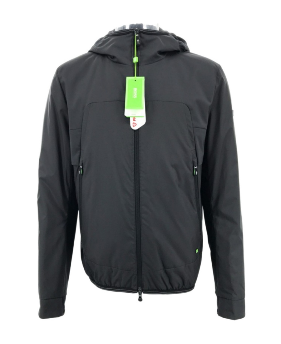 Hugo Boss Hooded Cotton-padded Suit In Black