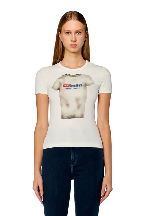 Diesel Short-sleeved T-shirt In White