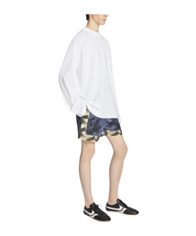 Dries Van Noten Floral-print Swim Shorts In Blue