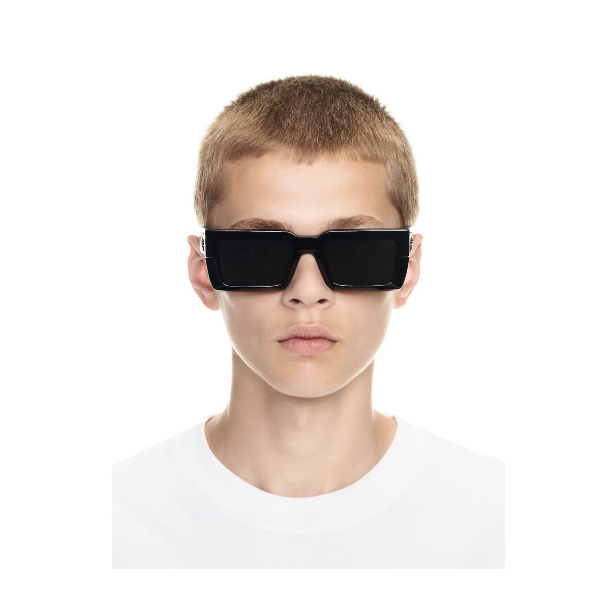 Off-white Rectangular Frame Sunglasses In Black