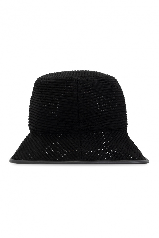 Gucci Interlocking G Crochet Bucket Hat In Black