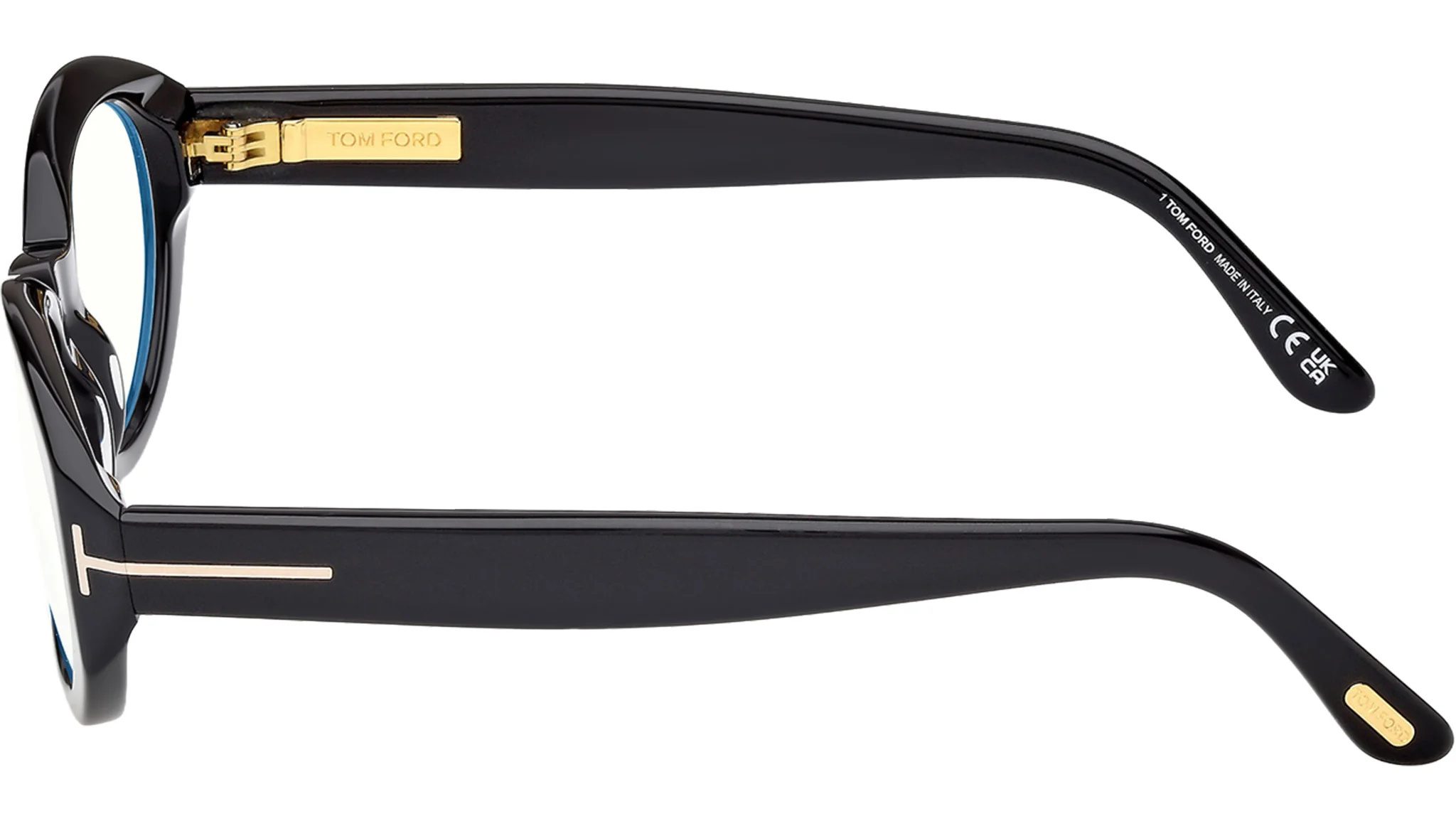 Tom Ford 56mm Cat Eye Blue Light Blocking Optical Glasses In Black