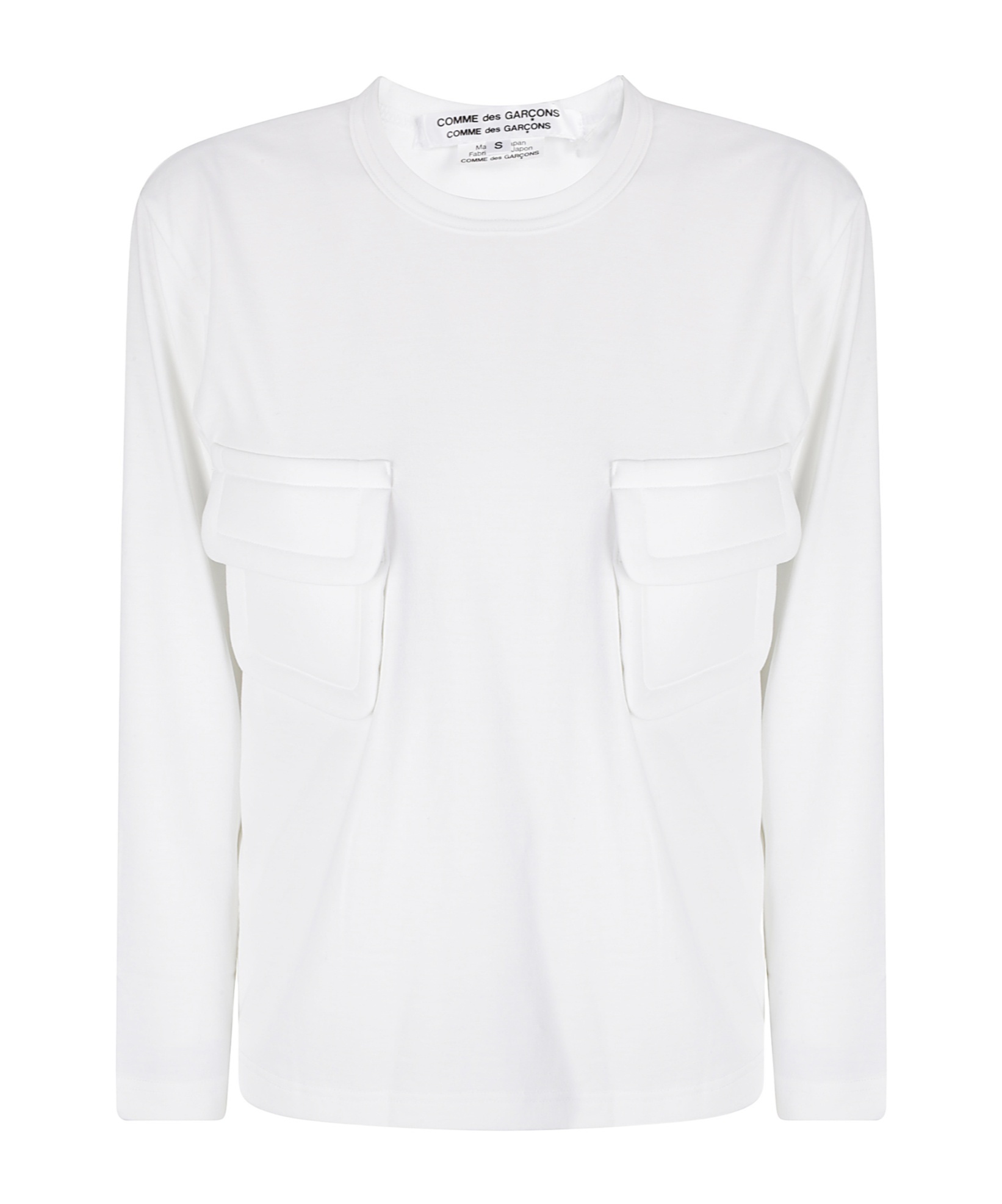 Comme Des Garçons Crewneck T-shirt In White