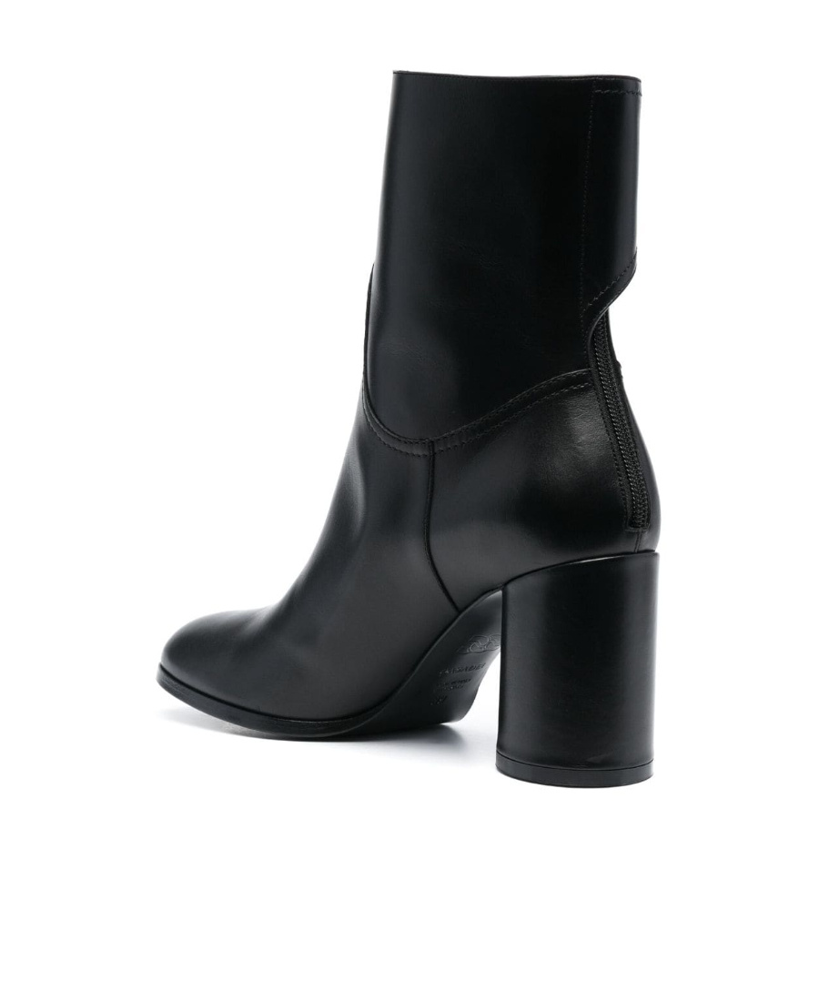 Casadei 90mm Block-heel Leather Boots