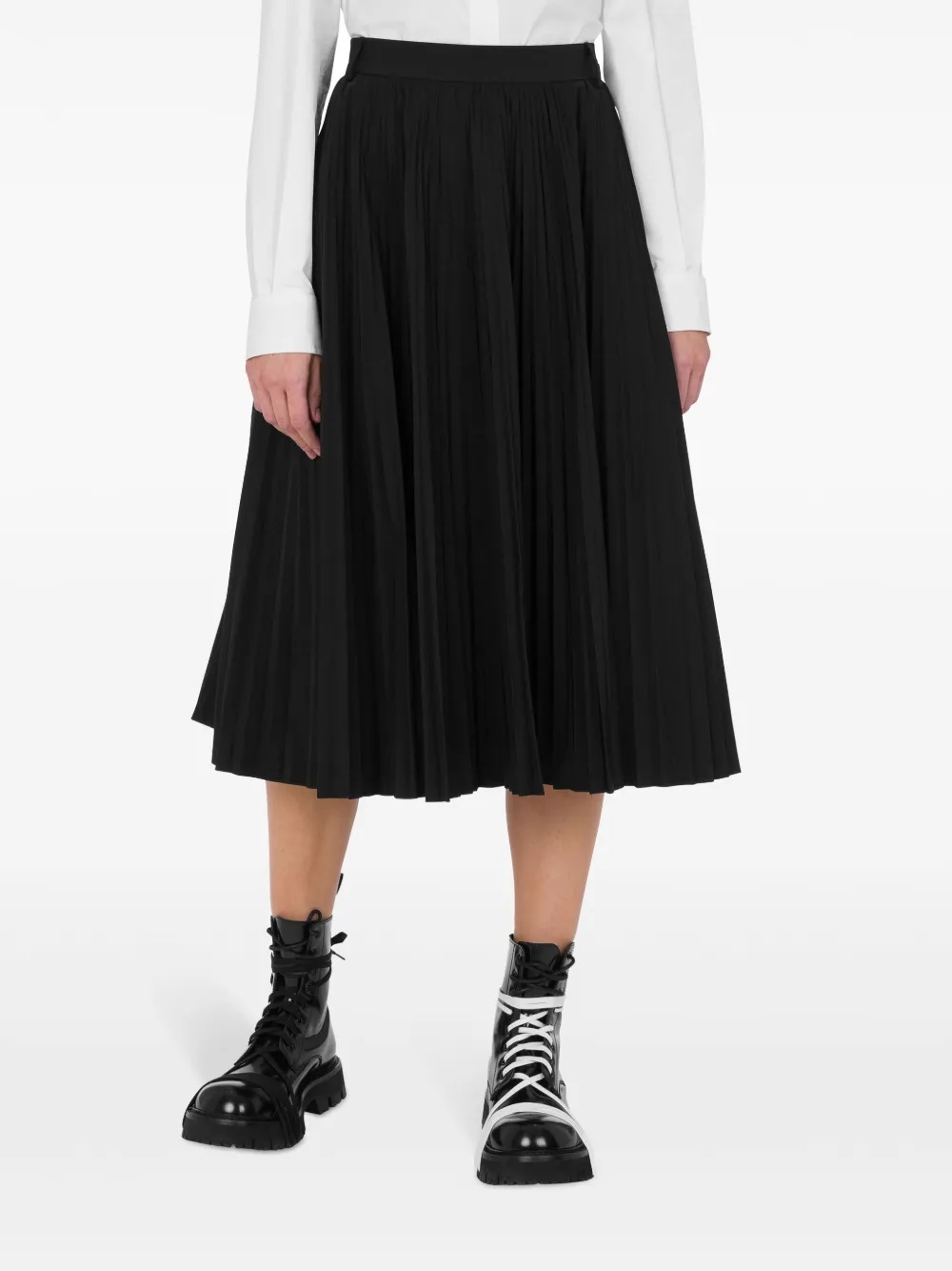 Moschino Pleated Midi Skirt