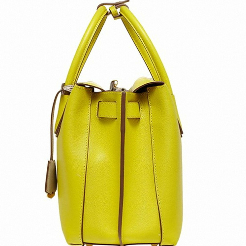 Mcm Logo Handbag In Yellow