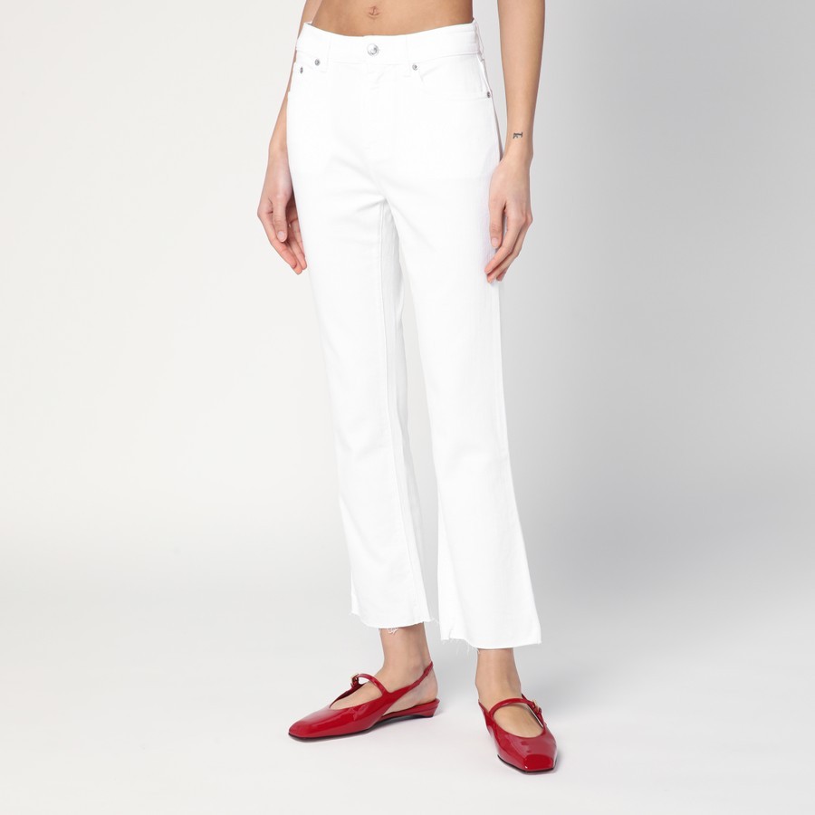 Department Five Misa White Cotton Wide Trousers In White