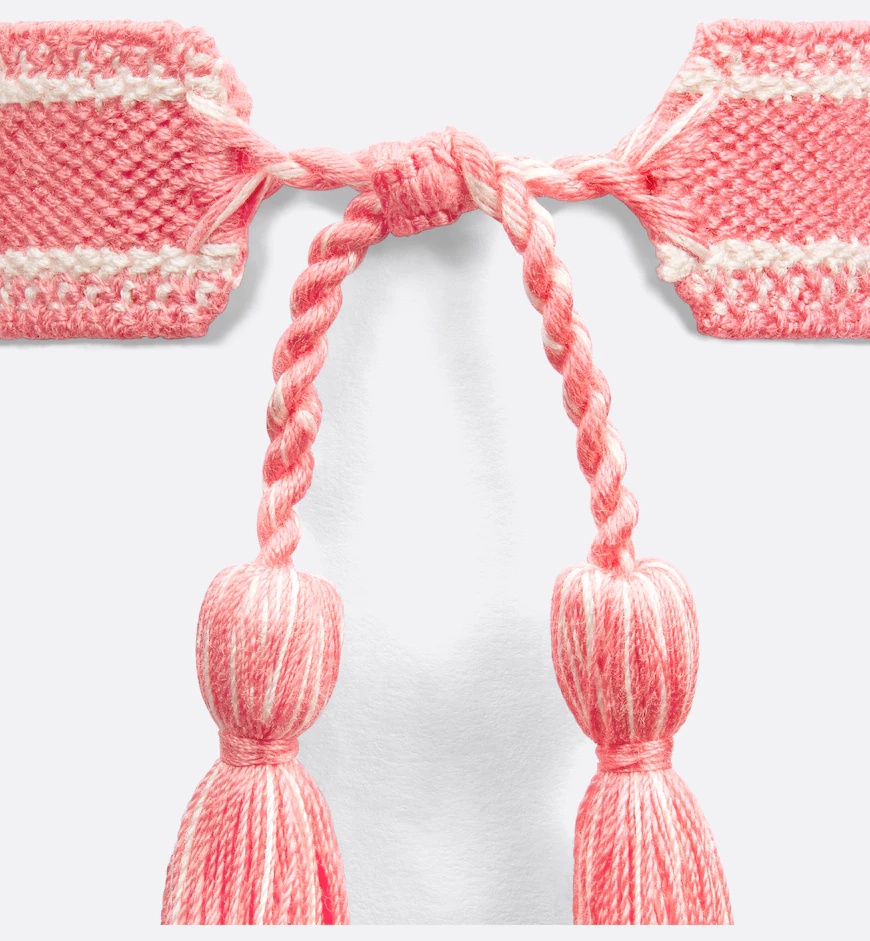 Dior Christain  Iviera Fabric Bracelet In Pink
