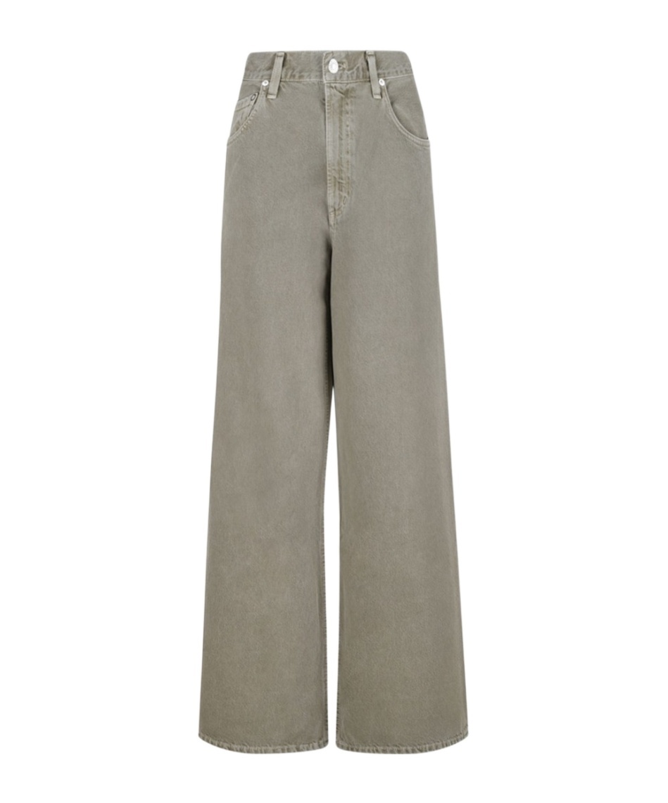 Agolde Denim Trousers With Belt Loops