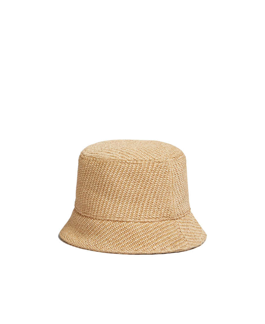 Shop Marni Logo-embroidered Bucket Hat In Nude