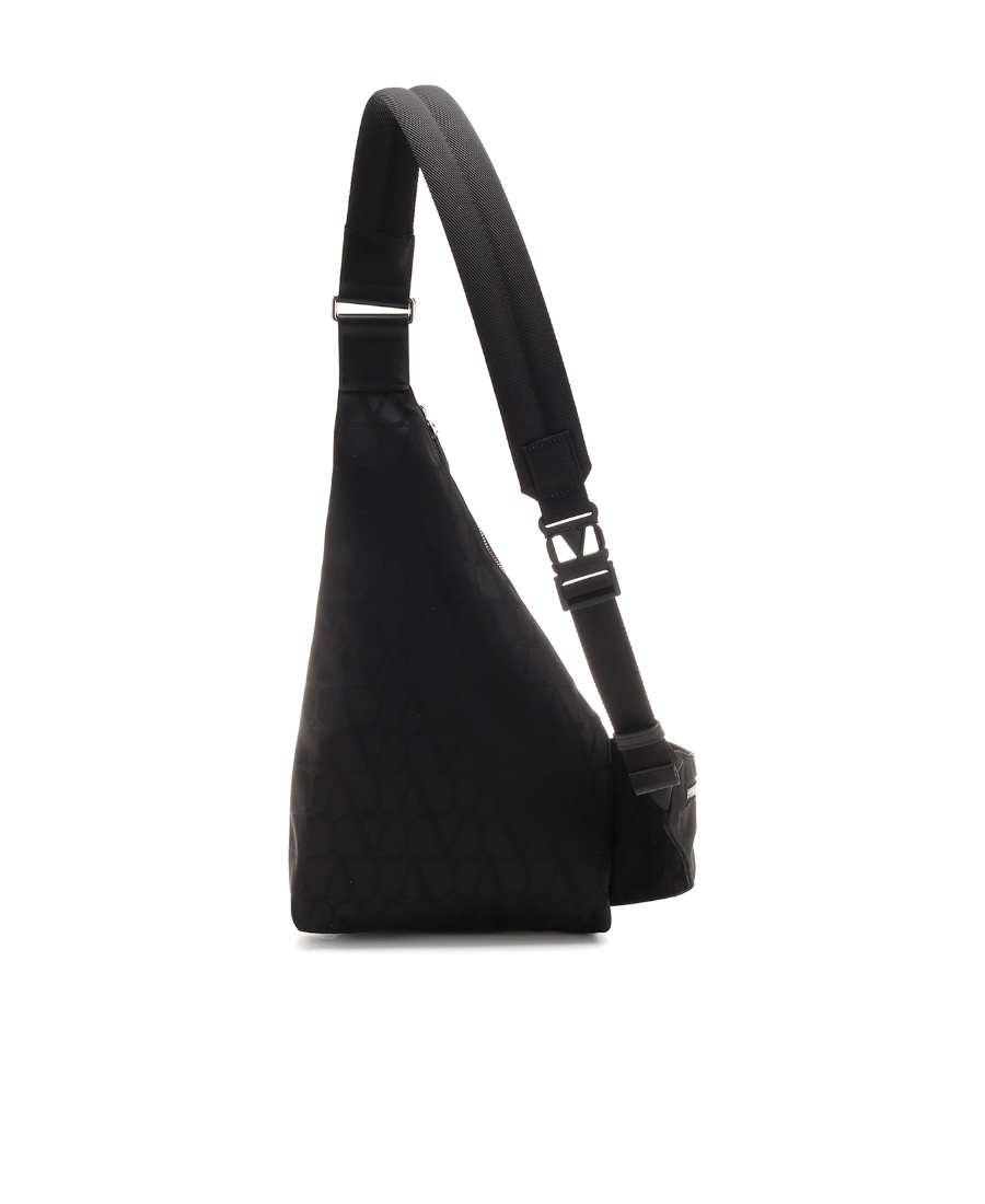 Valentino Toile Iconographe One Shoulder Backpack In Black