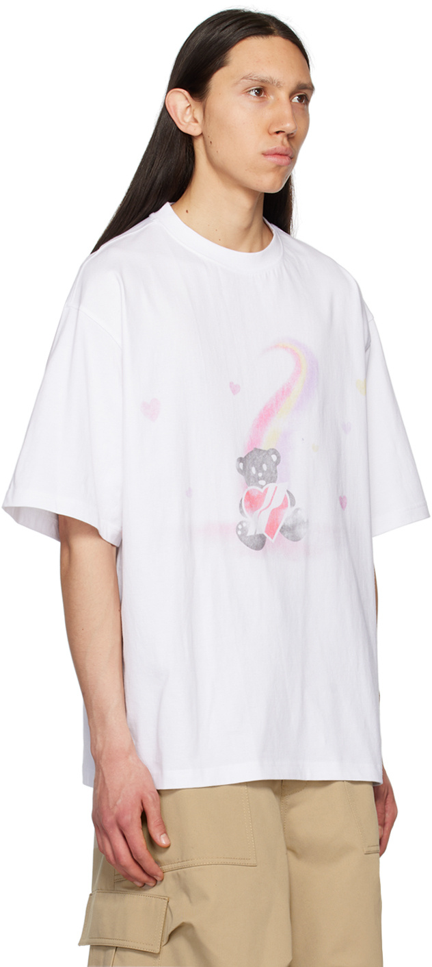 We11 Done Graphic-print Cotton T-shirt In White