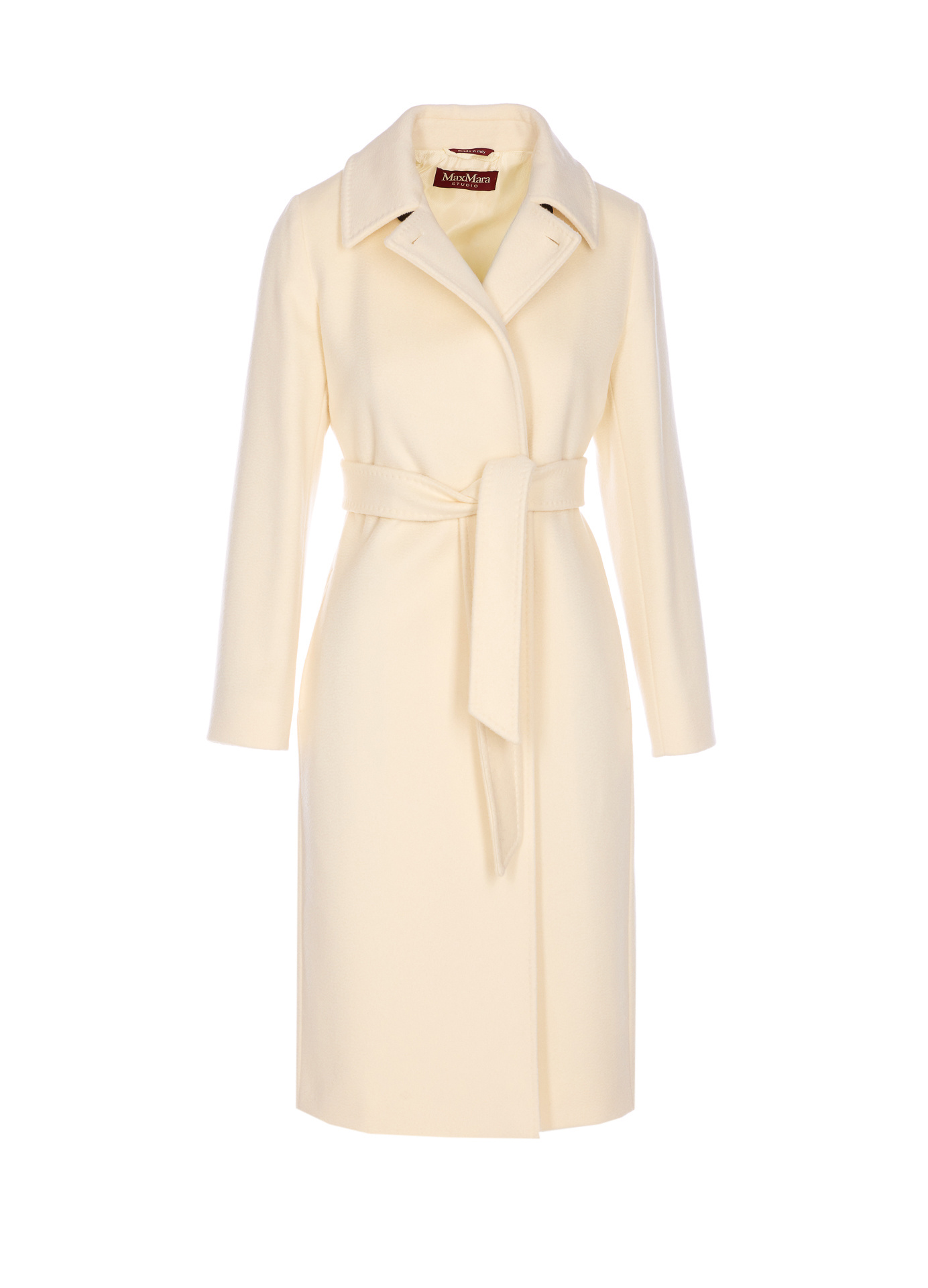 Max Mara Long-sleeved Coat In Brown