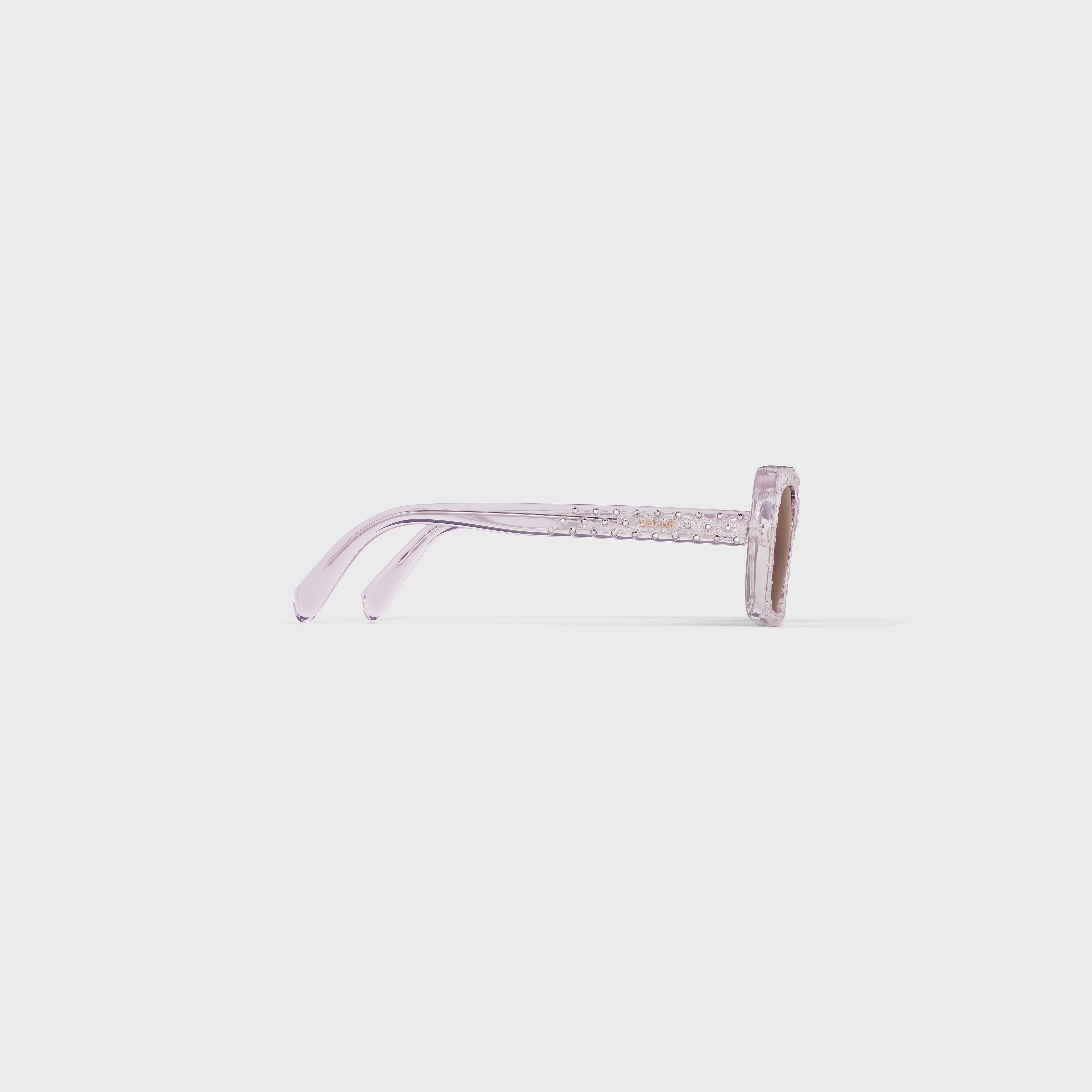Celine Crystal Sunglasses Decorated With Square S213 Acetate In Multicolor