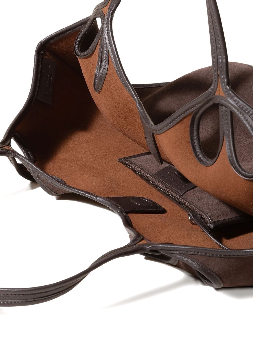 Hereu Women Escala Escala Borsa Shopping In Brown