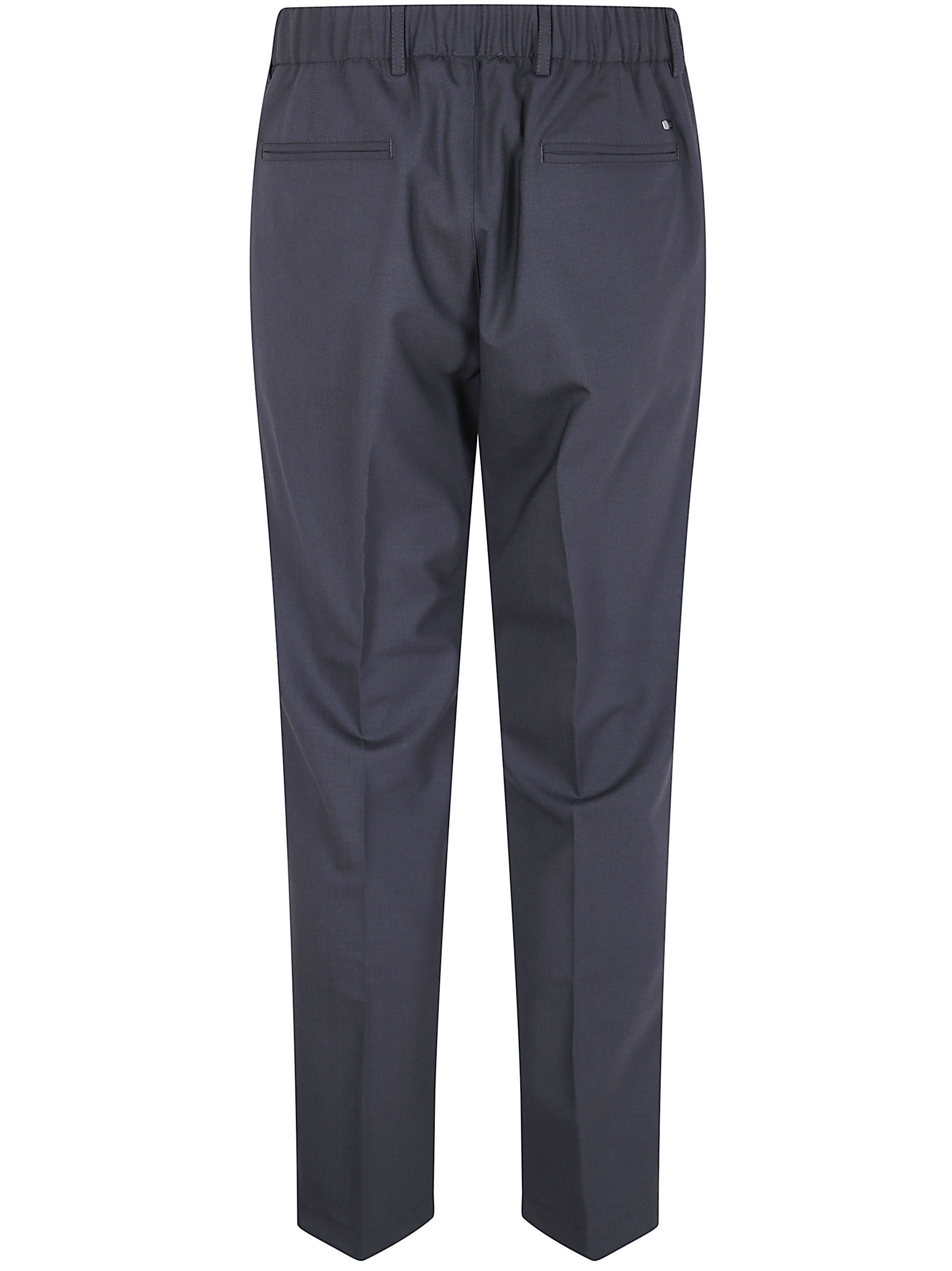 Herno Pleated-front Straight-leg Trousers In Gray