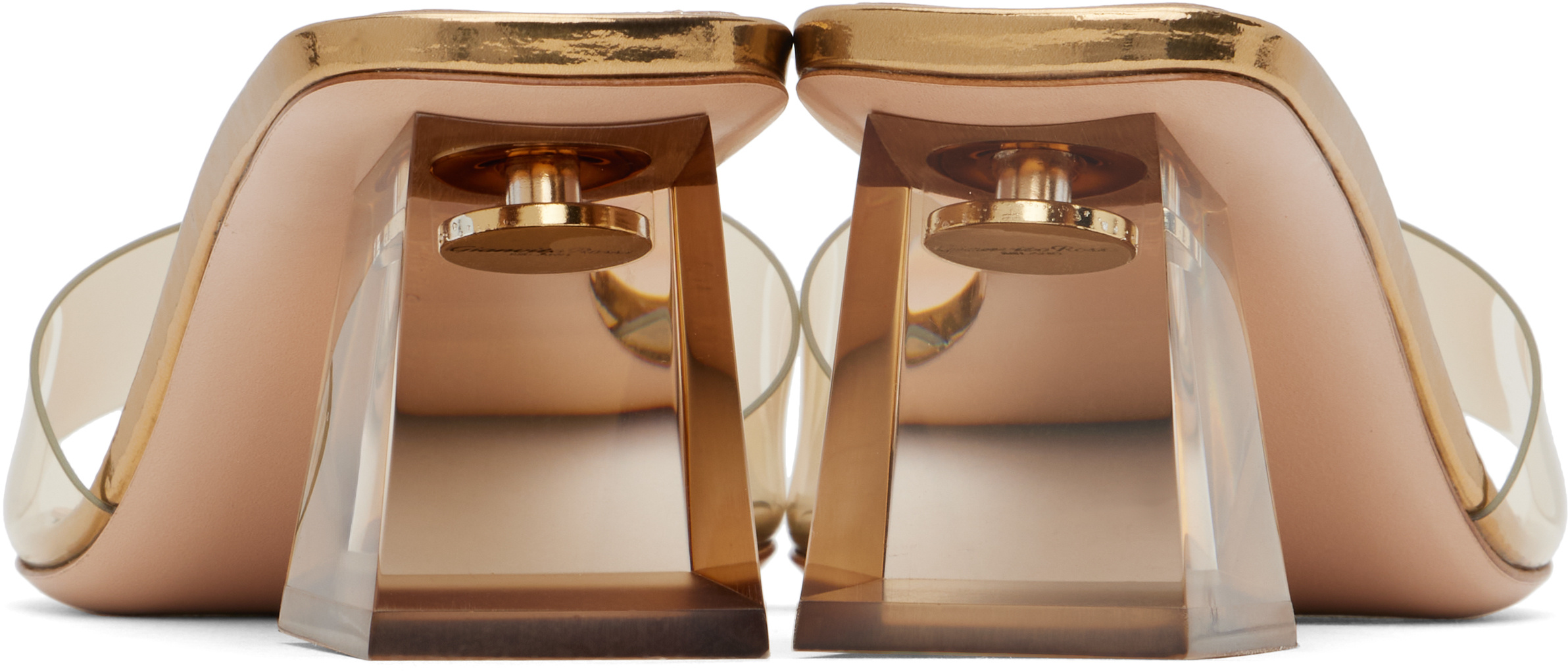 Gianvito Rossi Cosmic High-heeled Sandals In Gold