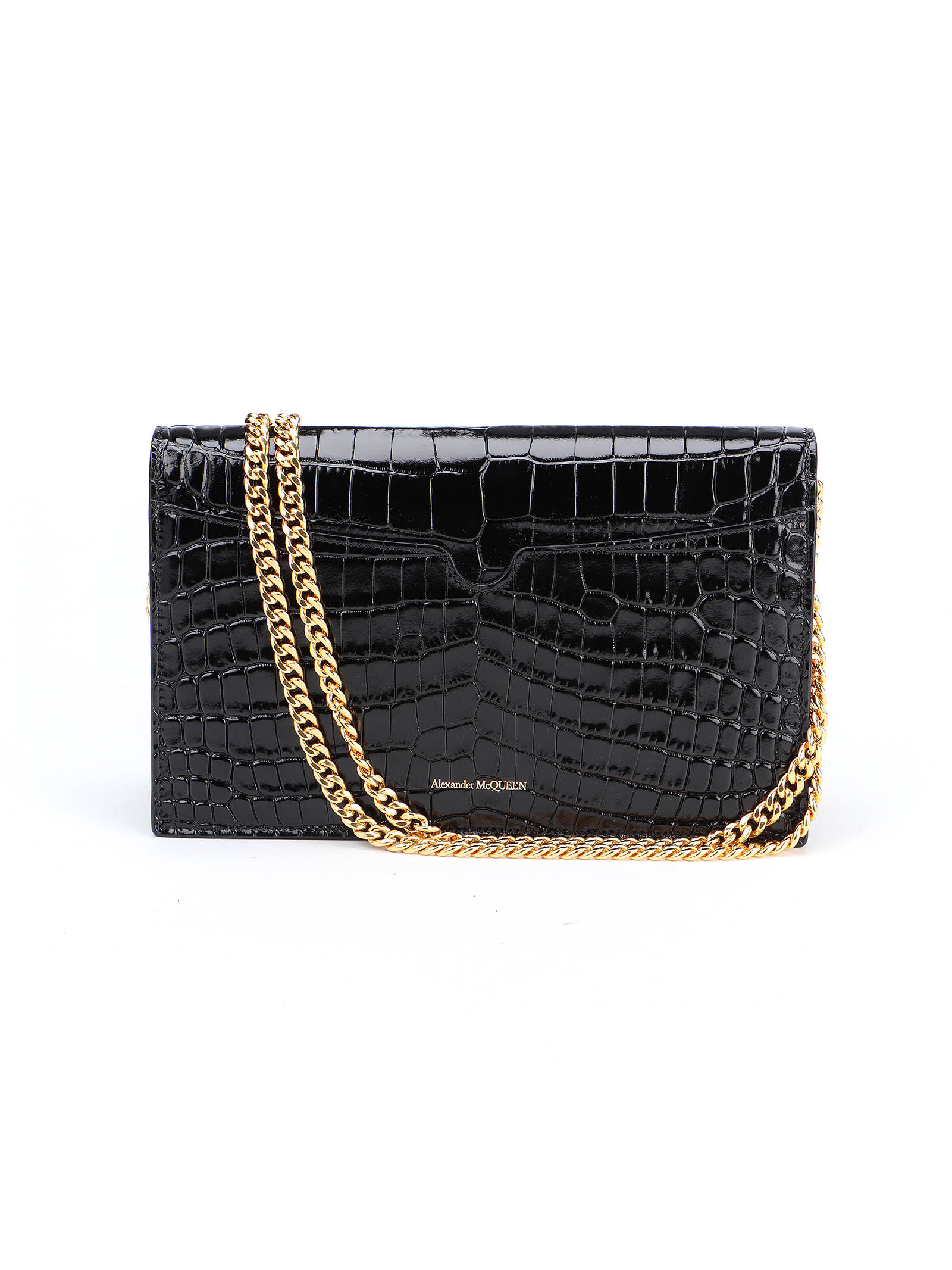 Alexander Mcqueen Skull Medium Shoulder Bag In Black